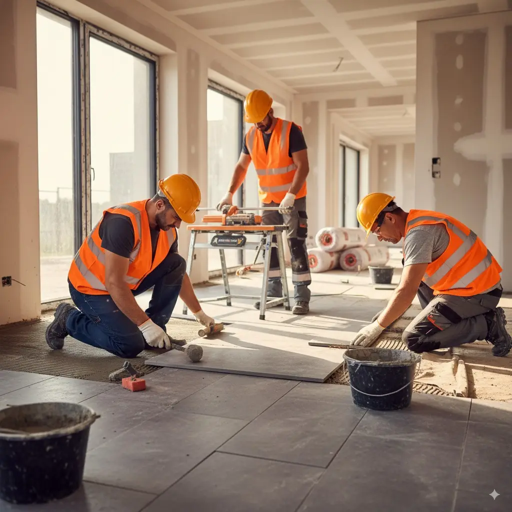 colocación de suelo laminado en vivienda de Logroño